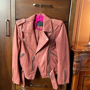 All saints leather jacket